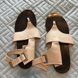 White Tufi Duek Sandals